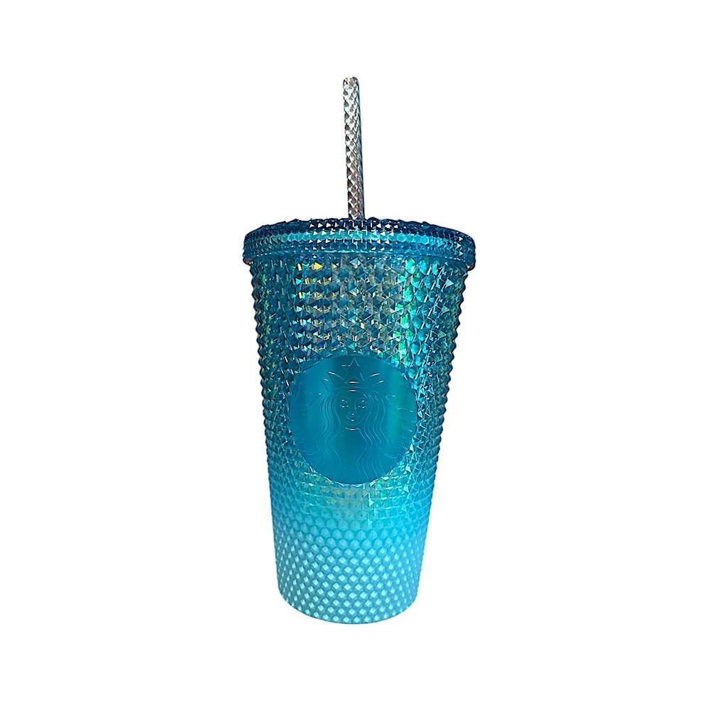 Starbucks Blue Studded Tumbler with Straw